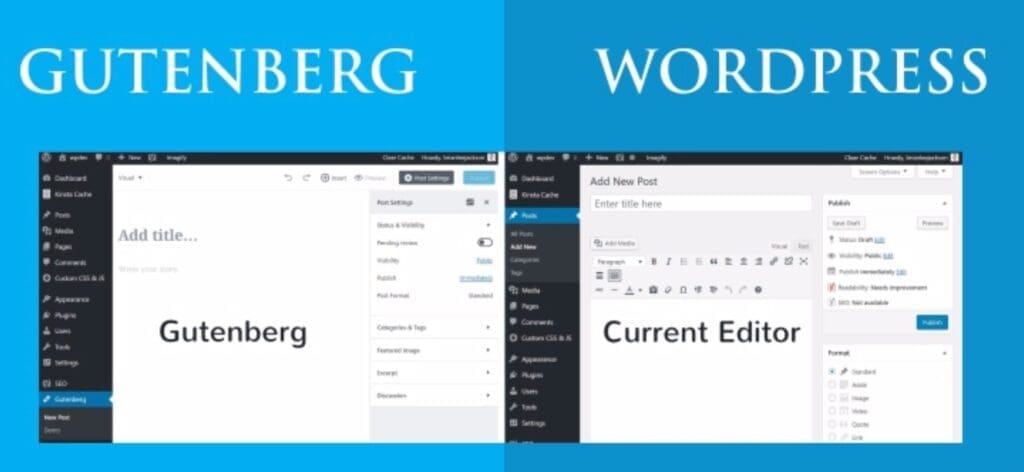 Gutenberg vs WordPress